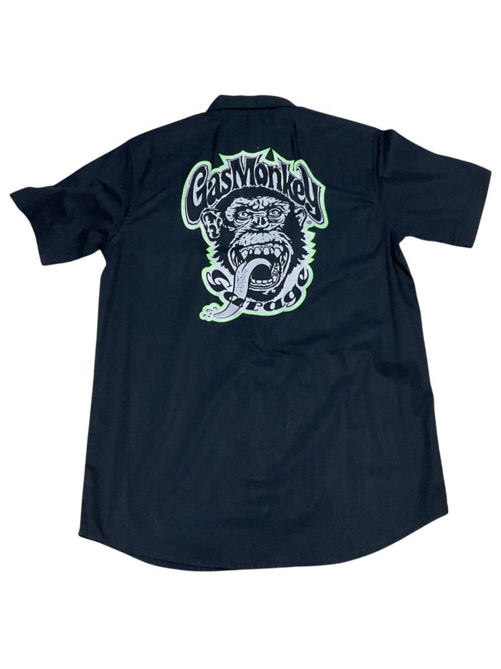 NWT Gas Monkey Garage Black Shirt Sz M W/ Logo Front & Back 100% Cotton Mens